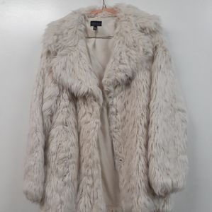 Topshop 6 faux fur coat